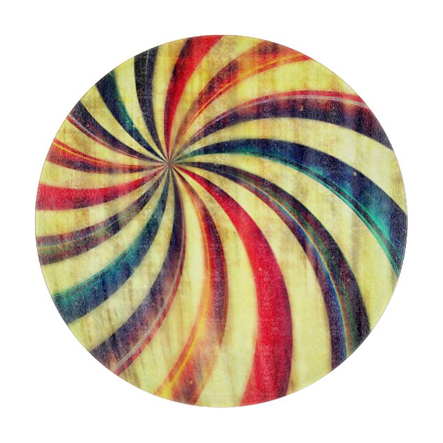 Vintages Pfefferminzzzelt Schneidebrett (Vorderseite)