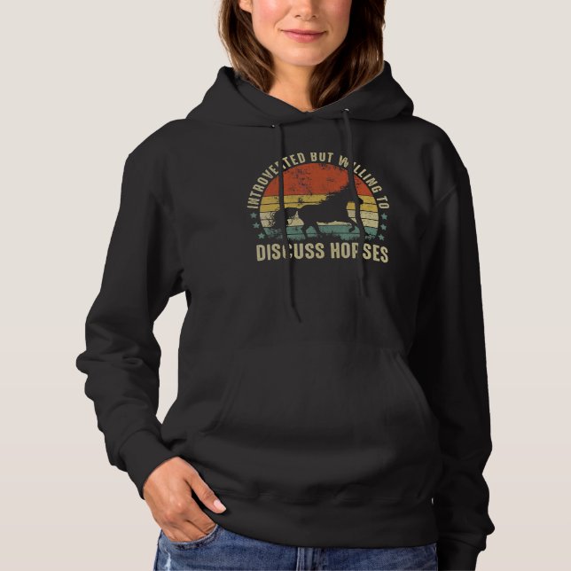 Vintages Pferd 1 Hoodie (Vorderseite)