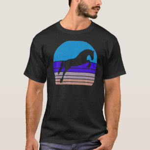 Vintages Pferd Retro Horse Silhouette Tier T-Shirt
