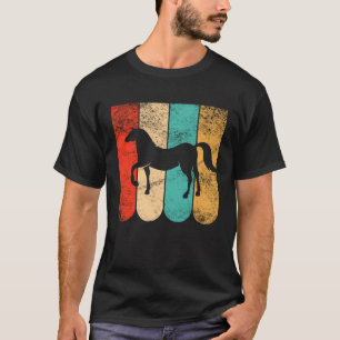 Vintages Pferd Retro Sonnenuntergang Reiten 1 T-Shirt