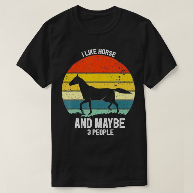 Vintages Pferd T-Shirt (Design vorne)