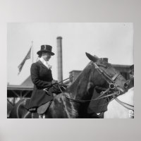 Vintages Pferd und Frauen 1912