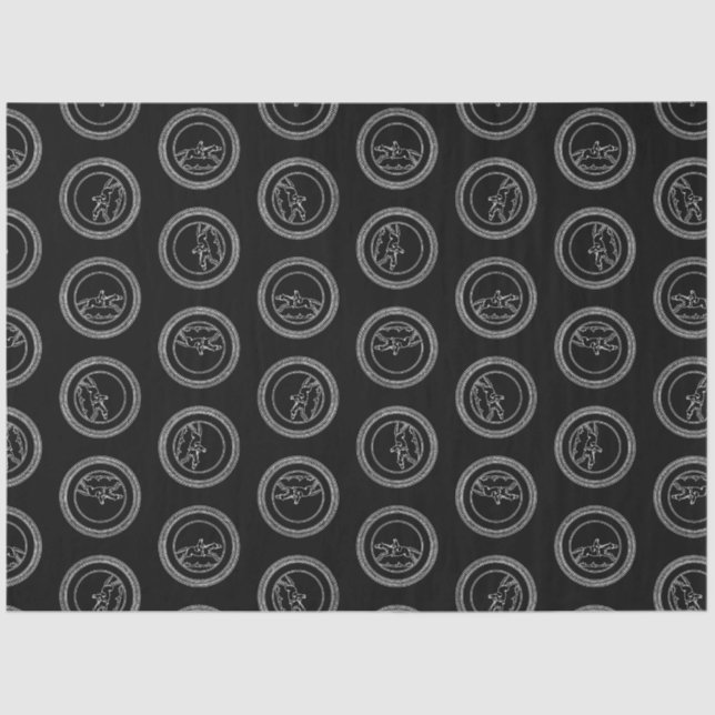 Vintages Pferderennen - Kunstdruckmuster Seidenpapier (Vorderseite)