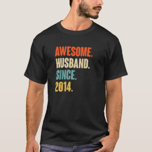 Vintages Phantastisches Ehemann seit 2014 8 Weddin T-Shirt