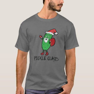 Vintages Pickle-Claus Albern in Weihnachtsmannmütz T-Shirt