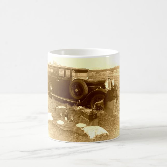 Vintages Picknick Tasse (Mittel)