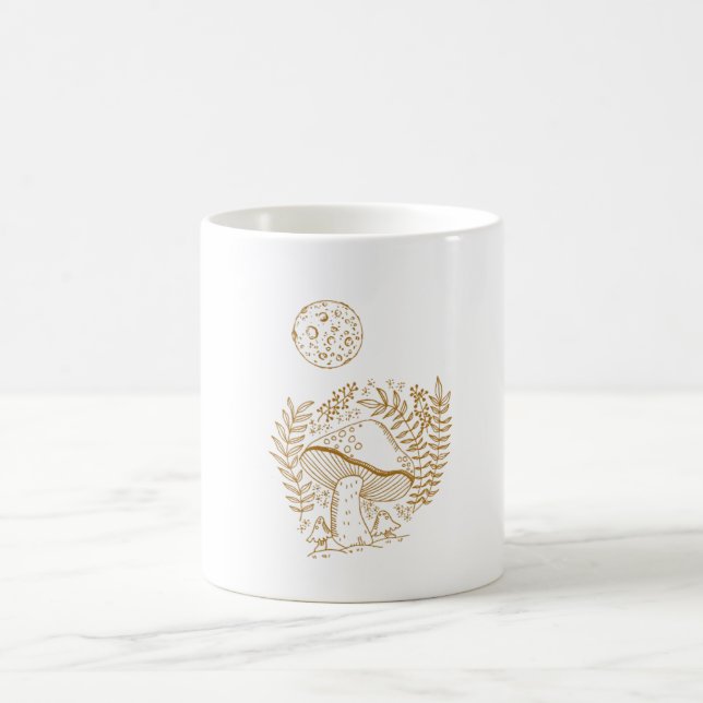 Vintages Pilz Kaffeetasse (Mittel)