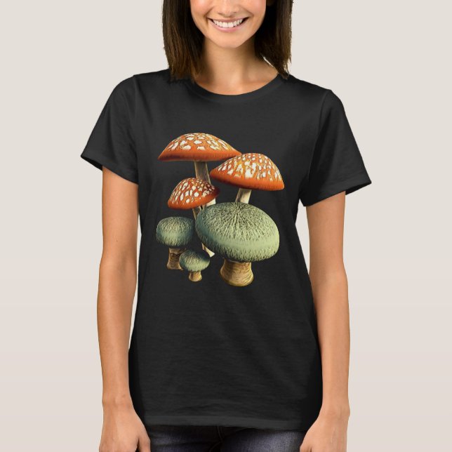 Vintages Pilz- und Naturaddict T-Shirt (Vorderseite)