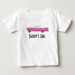 Vintages Pink Car Trendy Baby T-shirt
