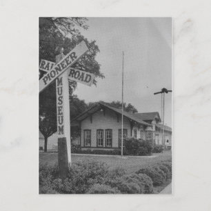 Vintages Pioneer Eisenbahnmuseum Postkarte