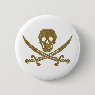 Vintages Piraten Button