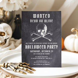 Vintages Piraten-Halloween-Party Einladung