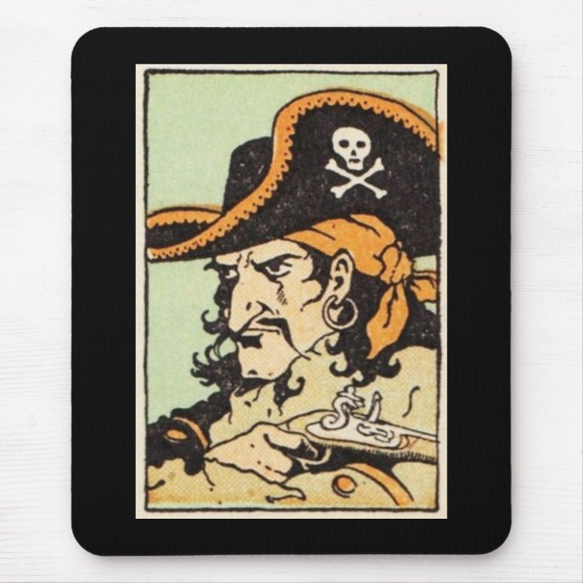 Vintages Piraten Mousepad (Vorne)