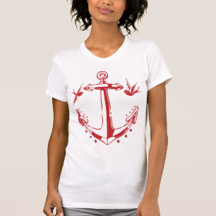 Vintages Piratenschiff Anchor & Sparrow Sailor T-S T-Shirt