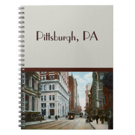 Vintages Pittsburgh-Notebook Notizblock