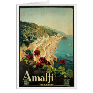 Vintages Plakat Amalfis, Italien