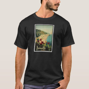 Vintages Plakat Amalfis, Italien T-Shirt