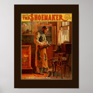 Vintages Plakat das SCHUSTER Drama-Komödien-Spiel