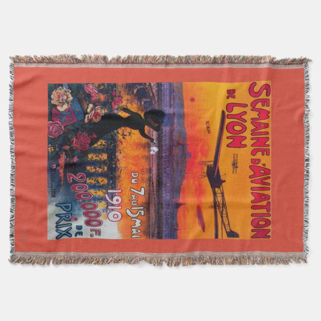 Vintages Plakat Semaine d Luftfahrt-Des Lyon Decke (Vorderseite)