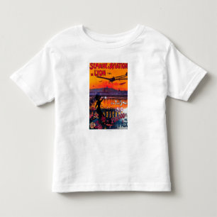 Vintages Plakat Semaine d Luftfahrt-Des Lyon Kleinkind T-shirt