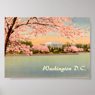Vintages Plakat, Washington DC Poster