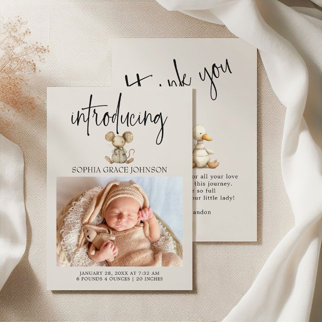 Vintages Plush Kinderzimmer Tiere Ankündigung (Von Creator hochgeladen)