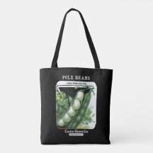 Vintages Pole-Bohnen-Gemüse aus Lima Fredonia, NY