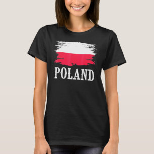 Vintages Polen Flaggenstaat I Liebe Polen T-Shirt