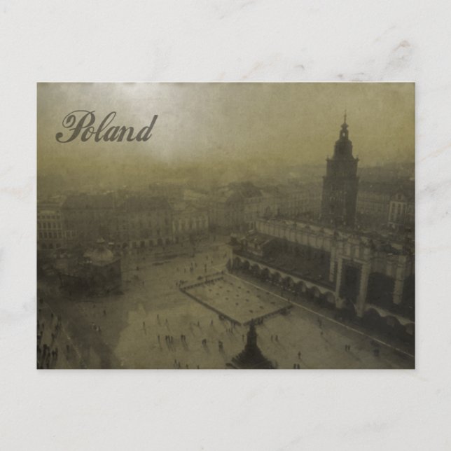 Vintages Polen Postkarte (Vorderseite)