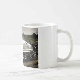 Vintages Polizei-Auto Kaffeetasse
