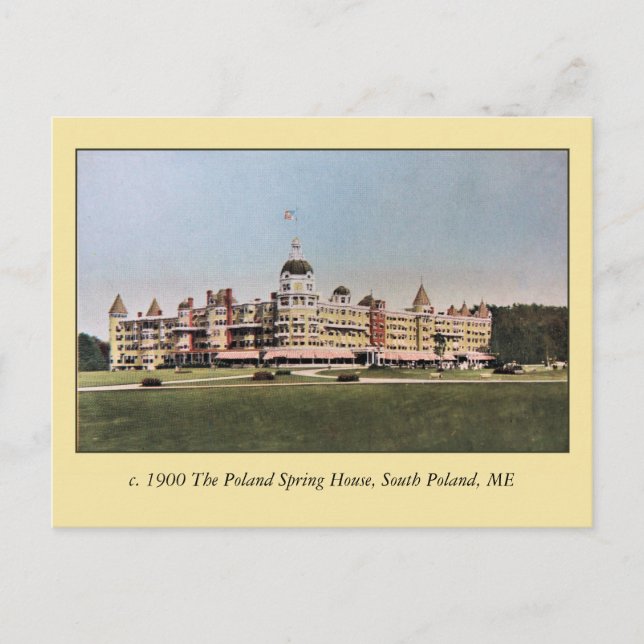 Vintages Polnisches Frühlingshotel Postkarte (Vorderseite)