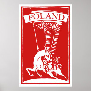 Vintages Polnisches Winged Hussar Poster