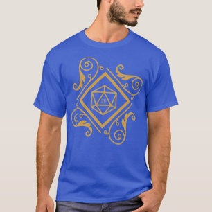 Vintages Polyhedral D20 Dice Set Rollenspiel und L T-Shirt
