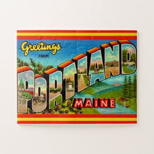 Vintages Portland Maine 11x14 Puzzle
