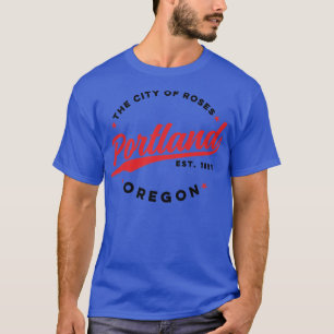 Vintages Portland Oregon Stadt der Rose Retro USA1 T-Shirt