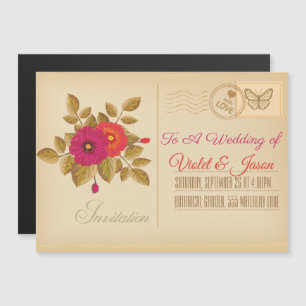 Vintages Porto Magneteinladung