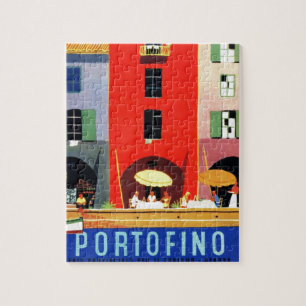 Vintages Portofino Italien - Europa Reisen Puzzle