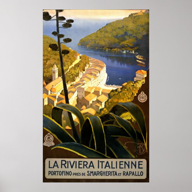 Vintages Portofino Riviera Poster (Vorne)