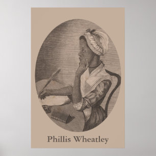Vintages Portrait des Dichters Phillis Wheatley Poster