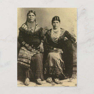 Vintages Portrait eines nativen Amerikanischen Ure Postkarte