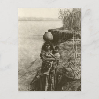 Vintages Portrait eines nativen Amerikanischen Ure Postkarte
