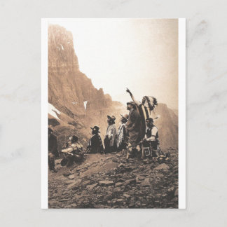 Vintages Portrait eines nativen Amerikanischen Ure Postkarte