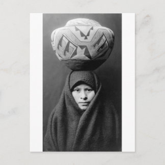 Vintages Portrait eines nativen Amerikanischen Ure Postkarte