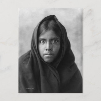 Vintages Portrait eines nativen Amerikanischen Ure Postkarte