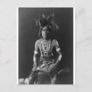 Vintages Portrait eines nativen Amerikanischen Ure Postkarte