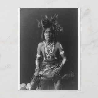 Vintages Portrait eines nativen Amerikanischen Ure Postkarte