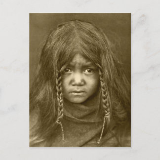 Vintages Portrait eines nativen Amerikanischen Ure Postkarte
