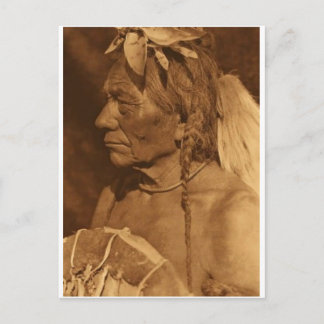Vintages Portrait eines nativen Amerikanischen Ure Postkarte