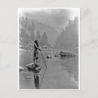 Vintages Portrait eines nativen Amerikanischen Ure Postkarte