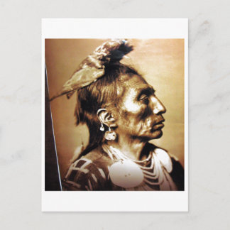Vintages Portrait eines nativen Amerikanischen Ure Postkarte